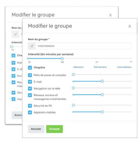 Formation automatisée de sensibilisation à la sécurité Kaspersky