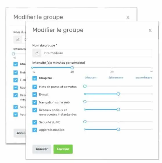 Formation automatisée de sensibilisation à la sécurité Kaspersky