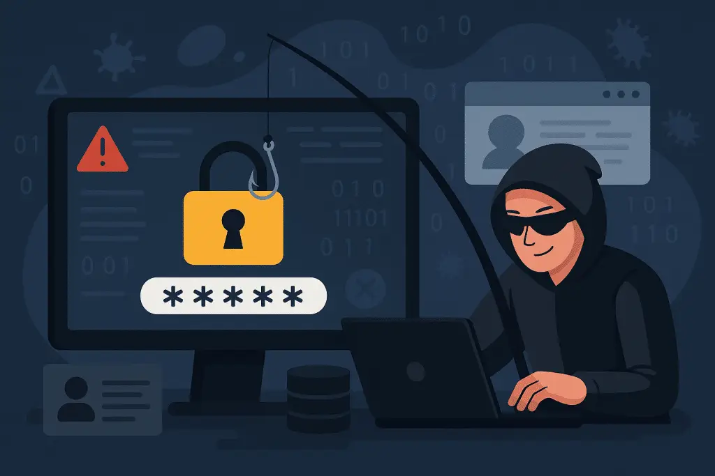 vol de mot de passe via phishing