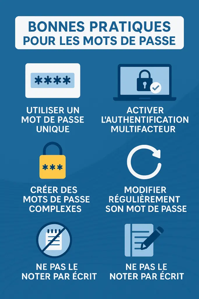Bonnes pratiques pour les mots de passe