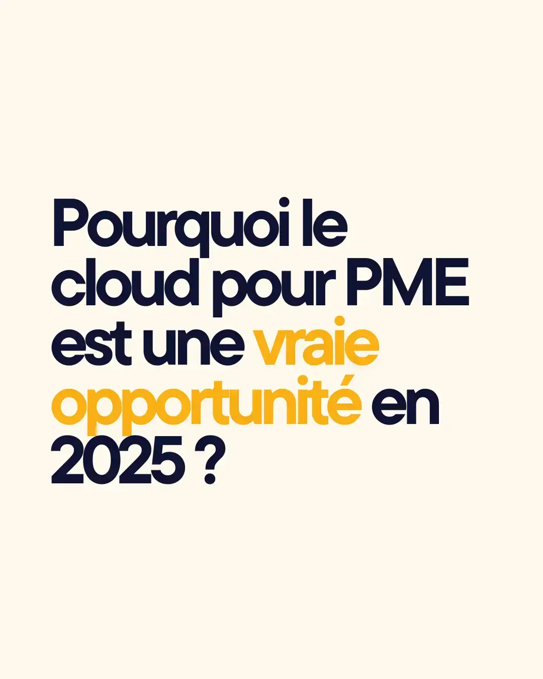 Lire la suite à propos de l’article Pourquoi le cloud pour PME est une vraie opportunité en 2025