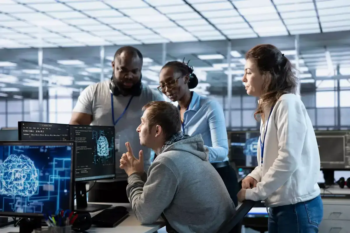 Équipe d’experts informatiques en Normandie analysant la conformité RGPD et la sécurité des données personnelles en entreprise.